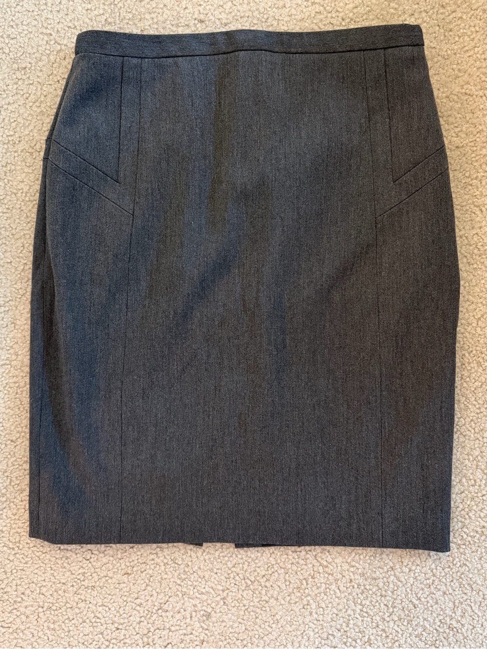 Express Dark Gray Tailored Pencil Skirt